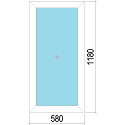 Fix műanyag ablak 60x120