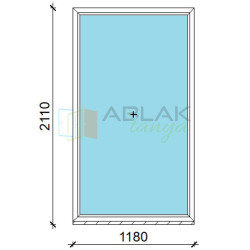 Fix műanyag ablak 120x210 Gealan