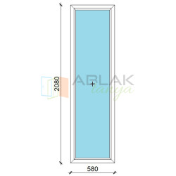 60x210 fix műanyag ablak 3 rétegű üveggel Gealan 60x210 fix műanyag ablak 3 rétegű üveggel Gealan