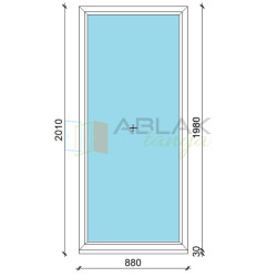 Fix műanyag ablak 90x200 Gealan