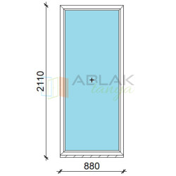 Fix műanyag ablak 90x210 Gealan