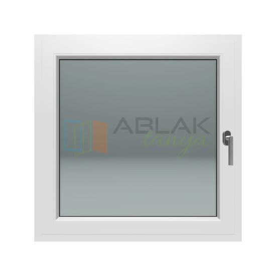 Gealan 100x100 egyszárnyú bukó-nyíló műanyag ablak 3 rétegű üveggel