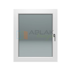 Gealan 100x120 egyszárnyú bukó-nyíló műanyag ablak 3 rétegű üveggel Gealan 100x120 egyszárnyú bukó-nyíló műanyag ablak 3 rétegű üveggel