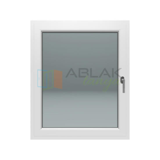 Gealan 100x120 egyszárnyú bukó-nyíló műanyag ablak 3 rétegű üveggel