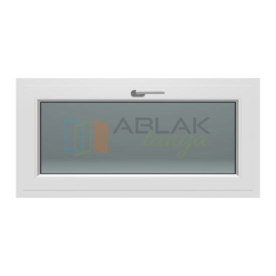120x60 műanyag ablak, egyszárnyú, bukó Gealan