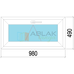 100x50 műanyag ablak, egyszárnyú, bukó 3 rétegű üveggel 100x50 műanyag ablak, egyszárnyú, bukó 3 rétegű üveggel