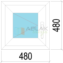 50x50 műanyag ablak, egyszárnyú, nyíló 50x50 műanyag ablak, egyszárnyú, nyíló