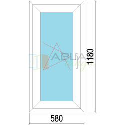 60x120 műanyag ablak, egyszárnyú, bukó/nyíló, 3 rétegű üveggel Decco 83 60x120 műanyag ablak, egyszárnyú, bukó/nyíló, 3 rétegű üveggel Decco 83