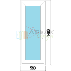 60x150 műanyag ablak, egyszárnyú, bukó/nyíló, 3 rétegű üveggel Decco 83 60x150 műanyag ablak, egyszárnyú, bukó/nyíló, 3 rétegű üveggel Decco 83