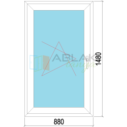 90x150 műanyag ablak, egyszárnyú, bukó/nyíló, 3 rétegű üveggel Decco 83 90x150 műanyag ablak, egyszárnyú, bukó/nyíló, 3 rétegű üveggel Decco 83