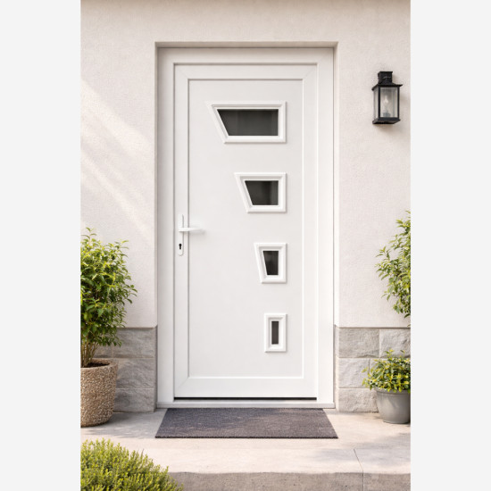 Belinda erősített műanyag bejárati ajtó Gealan 3 réteg