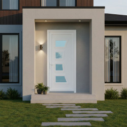 London műanyag bejárati ajtó Gealan