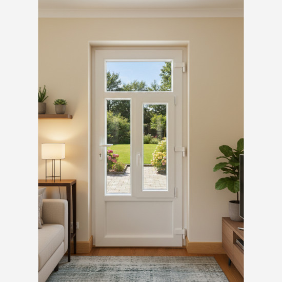 Summer műanyag bejárati ajtó bukó-nyíló ablakkal