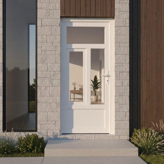Summer műanyag bejárati ajtó bukó-nyíló ablakkal
