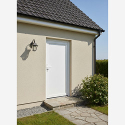 Tele műanyag bejárati ajtó 75x200 Gealan