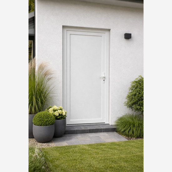 Tele műanyag bejárati ajtó