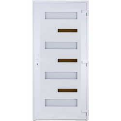 Zebra műanyag bejárati ajtó Gealan